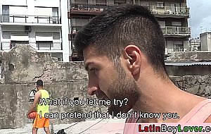 Cute latin hunk got a deepthroat blowjob and barebacked