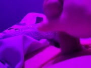Trans jerking with cum countdown