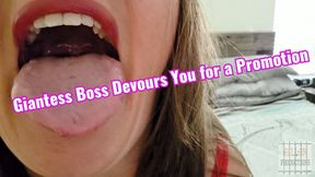 Giantess Boss Devours You for a Promotion