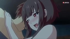 Cute Konosuba Couple Megumin & Kazuma Engage in Intense Anime Sex Session