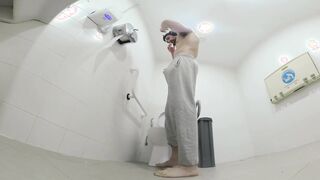 Edging in Public Wc After Beach Exercise – Teaser  Total 2D + 180VR 8K on OF & FapHouse