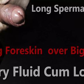 Foreskin Rolling over Mushroom Head cumming very fluid load POV w Live Audio