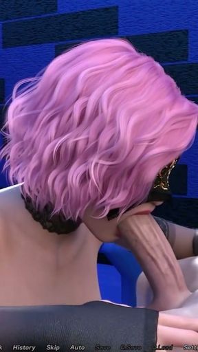 POLE DANCING BLOWJOIB FOR PINK HAIR - KNOCKOUT MASTER - PART - 13   Clip 1