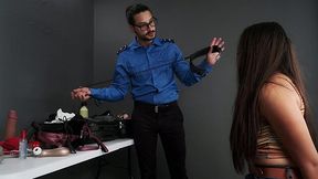 Pretty Plump Brunette PAWG Gets Her Butthole Toyed & Dicked By a Customs Inspector In the Airport