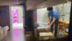Gay asian twink masturbates in break room huge cumshot while student watches