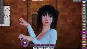 Succubus Cafe: Lilith, sexy maid, talks dirty while getting fucked in anal HD