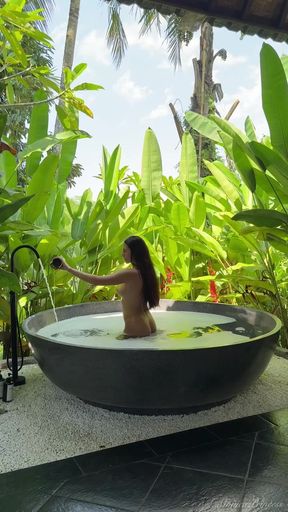 Get Wild with Me in a Steamy Jungle Bath Naked