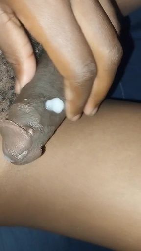 Virgin Asshole and Thick Cum on My Fat Cock