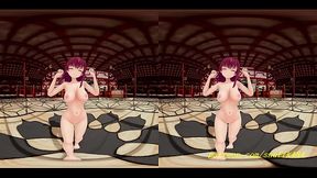 vr180 mmd marine nude dance 3d hololive