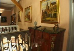 Latex masked guy and babe humiliating