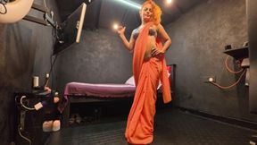 Saree Try on Haul with Nude Big Booty Queen Nilmini Sheron