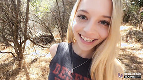 Real Teens - Gorgeous Blonde Lily Larimar Gets ravaged Outdoors