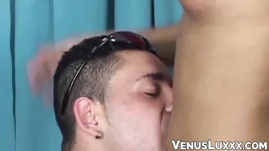Bombshell trans Mala moans loud while getting stretched anally