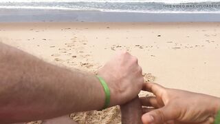 Hot bisexual babe gets his tight ass drilled by a hung Latino on the beach