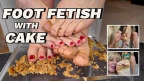 Girl Girl Foot Fetish With Cake