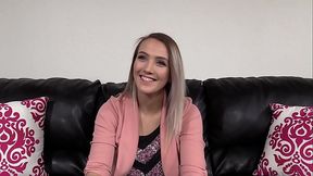 22 Year Old Brin Hard Anal Sex and Squirting On The Casting Couch