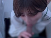 立ちフェラでギンギンにさせて最後は精子をごっくん♡ cum in mouth gokkun