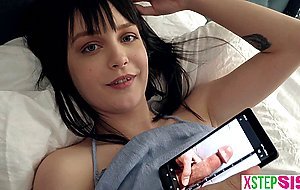 Naughty teen stepsister went for my phone then my dick