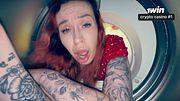 Step Mom Stuck in Washer Gets Naughty Help from Step Son