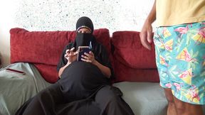 Pregnant Arab Wife Lets British Stepson Cum on Her Belly