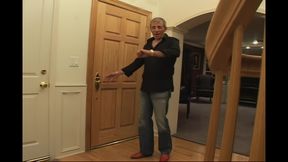 Lana Croft Fucked Hard on the Stairs of the House