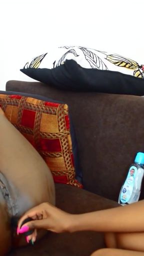 Iconic moment from &quot;Oiled Up Big Ass Lesbians With Juicy Black Pussy Use Anal Plug To Cum&quot;