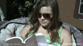 ”Alien machine Double penetration fucks babe outdoors”