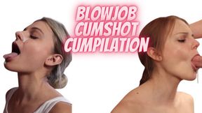 Deepthroat and sloppy blowjobs in a cum-filled compilation