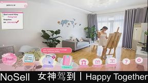 Visual Novel GF and her BF play a quirky dating sim