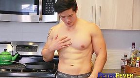 PETERFEVER Muscular Jock Peter Le Masturbates His Dick Solo