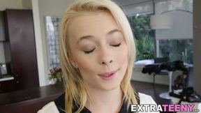 Petite and kinky teen Maddy Rose fucked hardcore missionary