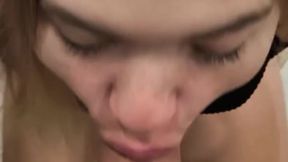 Sloppy deepthroat and a hardcore rear-entry POV fuck