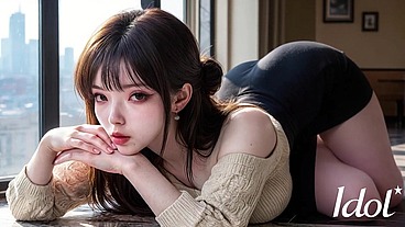 Asian Korean Slut Fucked Hard by Ancient Old Man [AI]