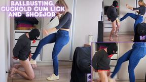 Lytta Blond - Ballbusting Cuck Cum lick Shoejob - Sexy Lytta Kick bitch balls milk him and make him lick her Alpha cum and his own cum - BALLBUSTING - CUCKOLD - CUM EATING - FEMALE DOMINATION - FOOT DOMINATION - FEMDOM - CBT -