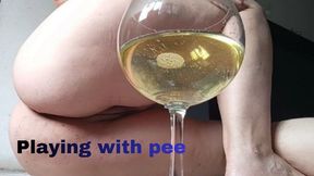 Playing with pee
