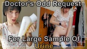 Doctor's Odd Request For A Large Sample Of Urine - Lunasha's physician requests she fills up a very big container of pee as he needs almost a liter of her piss for a proper analysis