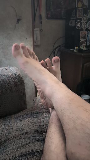 Bare feet pov
