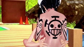 TRAFALGAR LAW DISCOVERS HOW IT FEELS TO BE FUCKED AS A WOMAN 😍 ONE PIECE HENTAI COMPILATION