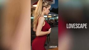 Innocent Date with Blonde Ends in Leash & Crawling Humiliation