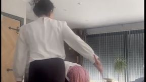 The wet pants caning