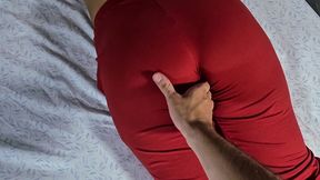 i invited my stepsister to watch a movie, but she just wanted to drink milk and offer me her butt
