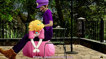 Waluigi Bones Princess Peach