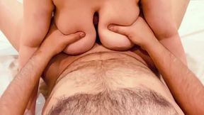 Pampering and Offering Titfuck to My Stepson for Caring Stepmommy