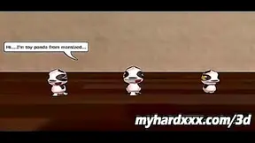 Blonde Foxy Babe Takes Hard Cock in Steamy 3D Hentai Action