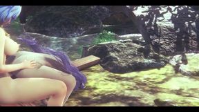 Genshin Impact Hentai Yuri - Ganyu and Keqing Hardsex - Japanese Asian Manga Anime Film Game Porn