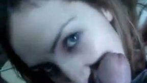 Amateur cutie sucking my dick like lollipop in POV