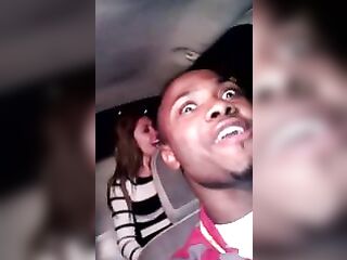 Girls kissing girls in the miami party taxi