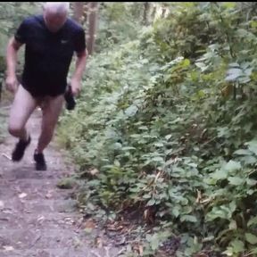 Naturist Stairs on Forest Mountain