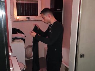 A bareback Halloween surprise screw for my cute homo wench