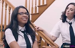 Twisted stepsiblings fucks innocent teen